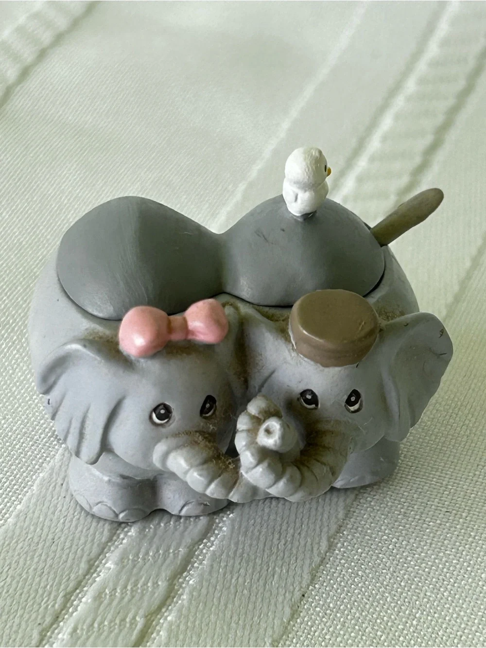 Vintage Enesco Precious Moments Pastel Noah's Ark display Tea Set Teapot